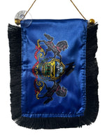 Pennsylvania Flag Hanging Banner - 4x6 Fringy Window Hanging Flag - Mini Flag Banner & Car Rearview Mirror Decor - Fringed & Double Sided - Hanging Flag with Suction Cup